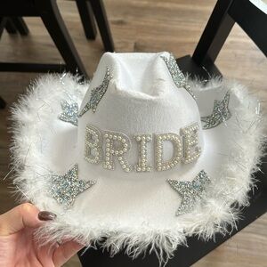 Bride cowgirl hat